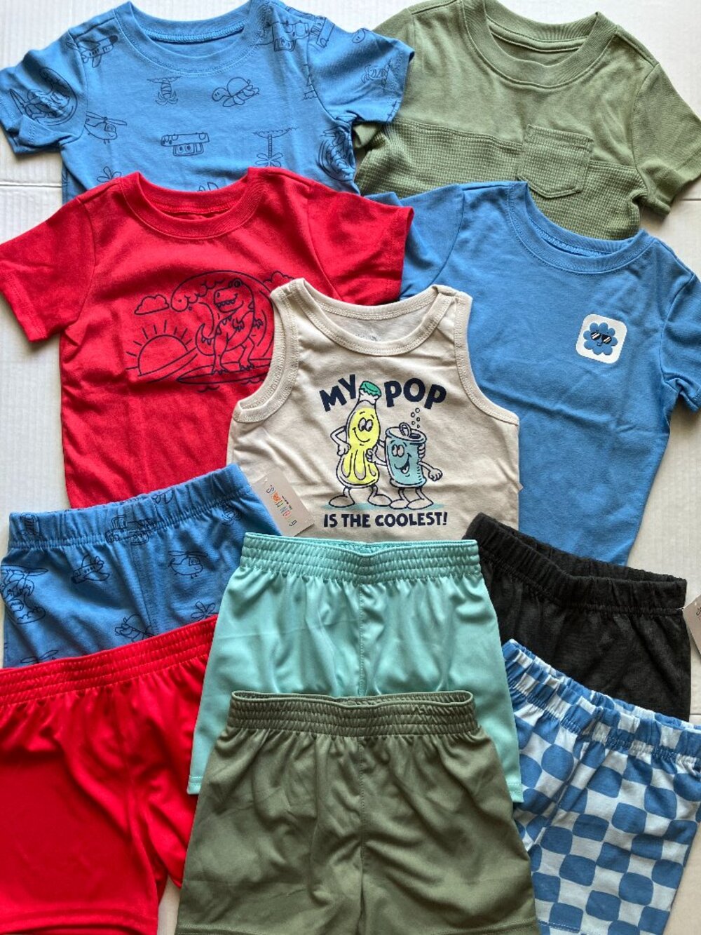 18 month Garanimals & Wonder N. 11 Piece Short-Sleeve Shirts & Shorts Bundle